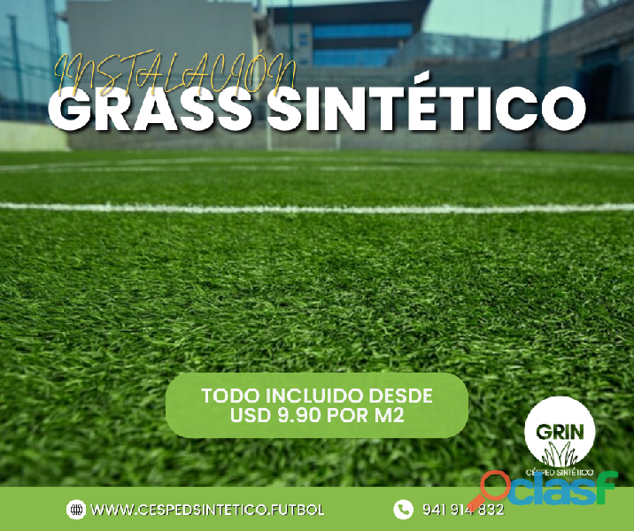 INSTALACION DE GRASS SINTÉTICO EN PIURA