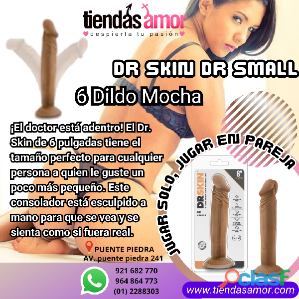 Dr Skin Dr Small 6 Dildo Mocha