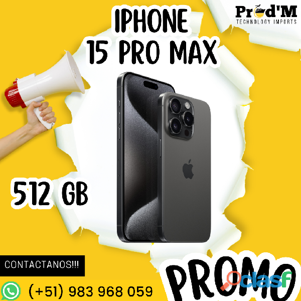 IPHONE 15 PRO MAX || DELIVERY GRATIS || PROD'M