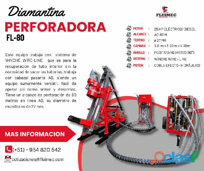 Perforadora FL 80 / Equipo eficiente para proyectos mineros