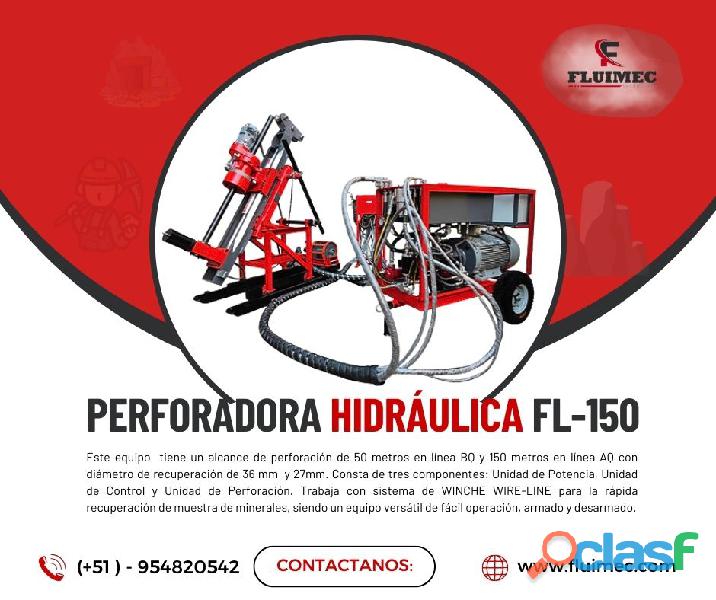 Perforadora FL 150 Maquinaria para mina de fácil uso