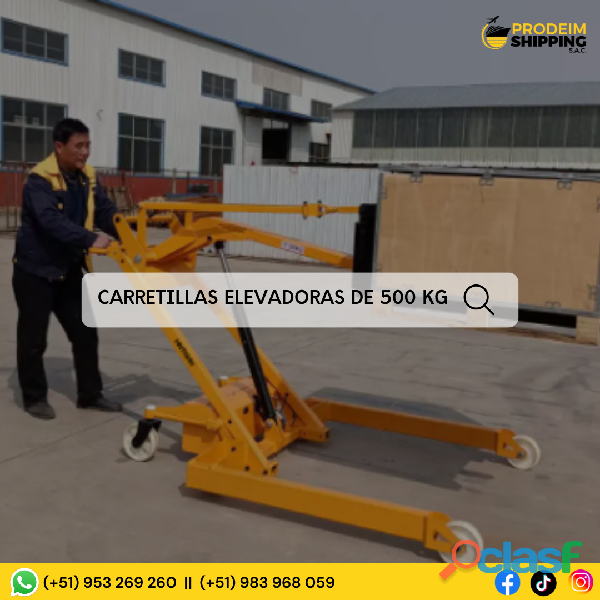 CARRETILLAS ELEVADORAS MANUALES || MEDIA TONELADA || 1.70 M