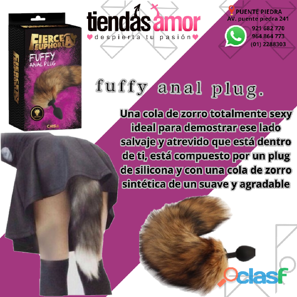 Furry Anal Plug Tapón anal de piel tiendas amor 241 tda 2
