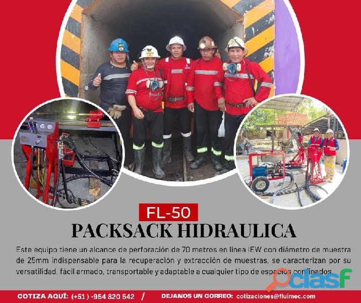 Packsack Hidraulica FL 50 / Perfora hasta de 70 metros /