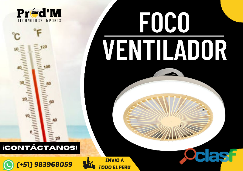 FOCO VENTILADOR 3 EN 1 PARA CASA || PROD'M