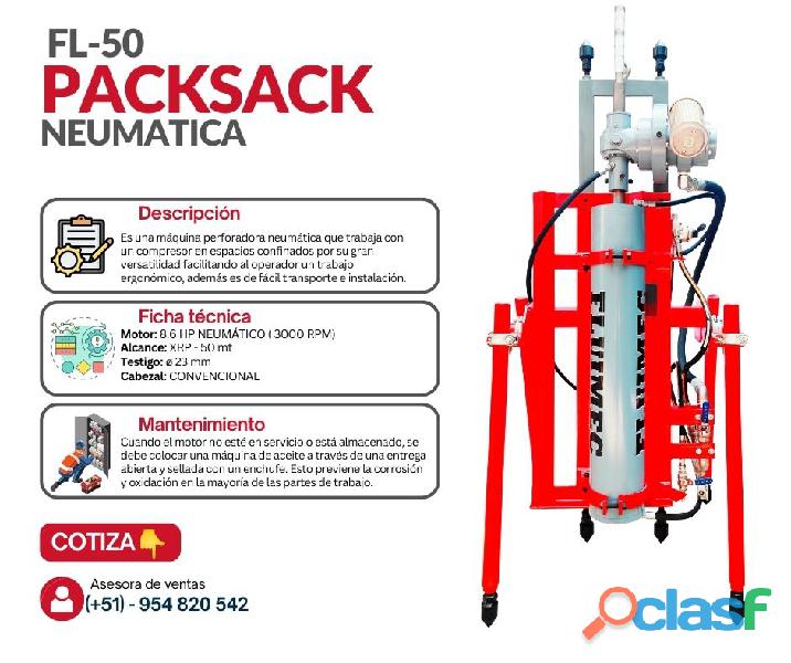PACKSACK FL 50 para extracción de muestras