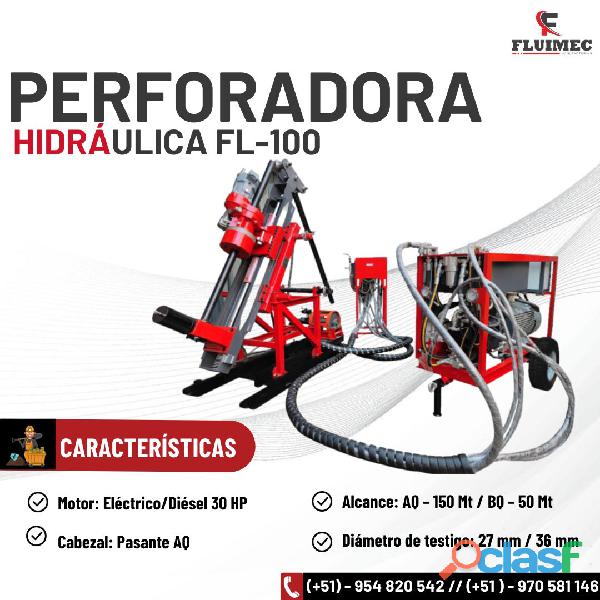 PERFORADORA FL 100 MAQUINA CON CABEZAL PASANTE