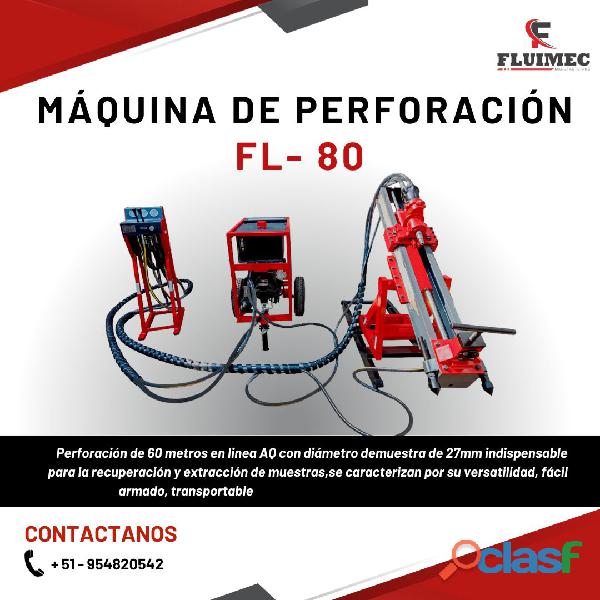 PERFORADORA FL 80 Eficiente perforación de 150 metros