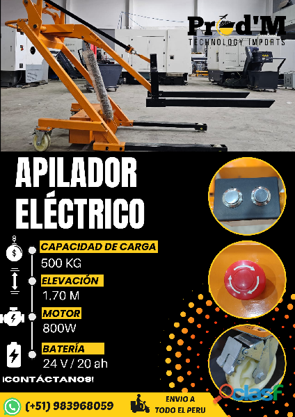 ELEVADOR ELÉCTRICO || PALETA DE CARGA || PROD'M