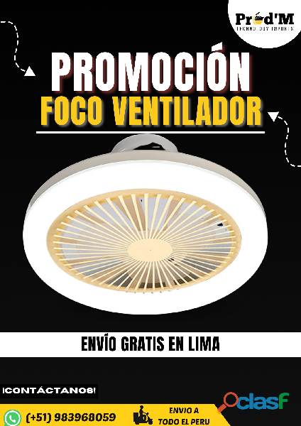 FOCO VENTILADOR || 3 VELOCIDADES || PROD'M