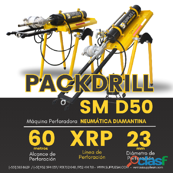 MÁQUINA NEUMÁTICA PACK DRILL SM D50 | EXPLORACIÓN MINERA