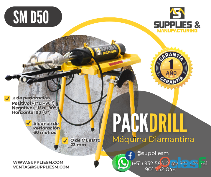 MÁQUINA PACKDRILL PARA PERFORACIÓN DE SUELOS