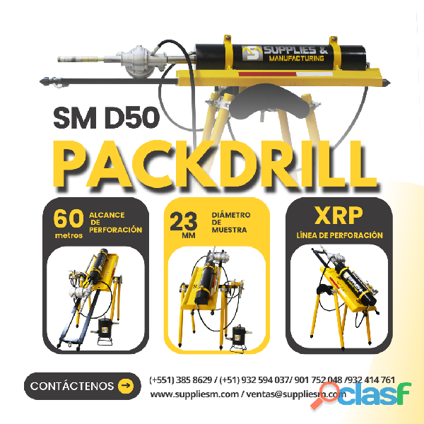 PACK DRILL SM D50| PARA ACTIVIDADES MINERAS