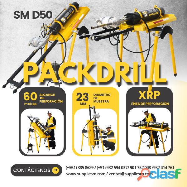 PACKDRILL PERFORADORA NEUMÁTICA SM D50 || MINERÍA