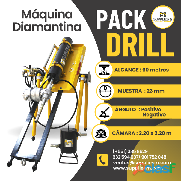 PACKDRILL PERFORADORA PARA TÚNELES