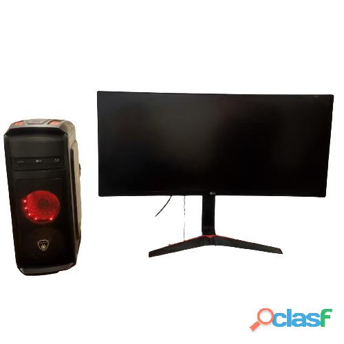 PC ASUSTEK STRIX H270F GAMING/Monitor LG Gamer UltraWide