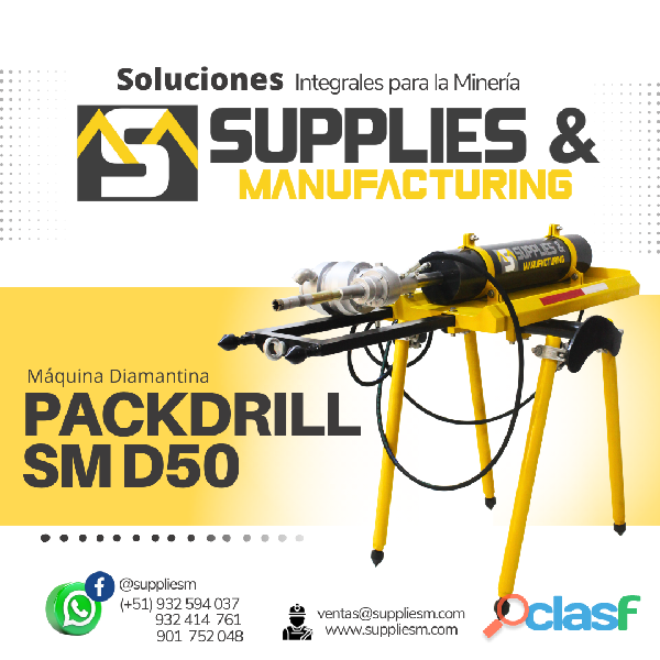 SONDAJE DE PERFORACIÓN EQUIPO PACK DRILL SM D50