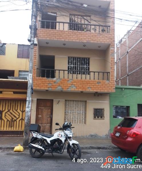 Vendo Dpto. 3do piso, Calle Sucre, cuadra 4, Trujillo.