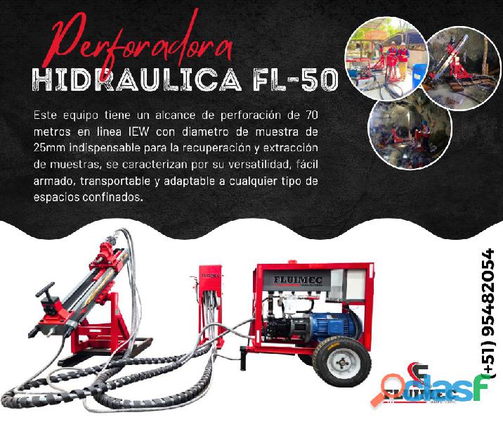 Perforadora para proyectos en mina (Hidraulica FL 50)