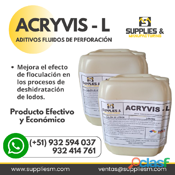 ACRYVIS – L / Aditivo – Fluidos para minería