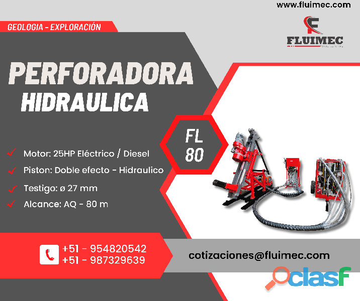 Hidraulica FL 80 / Equipo para interior y exterior en mina