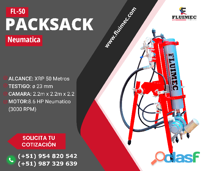 PACKSACK FL 50 / EQUIPO PARA MINERIA / FLUIMEC