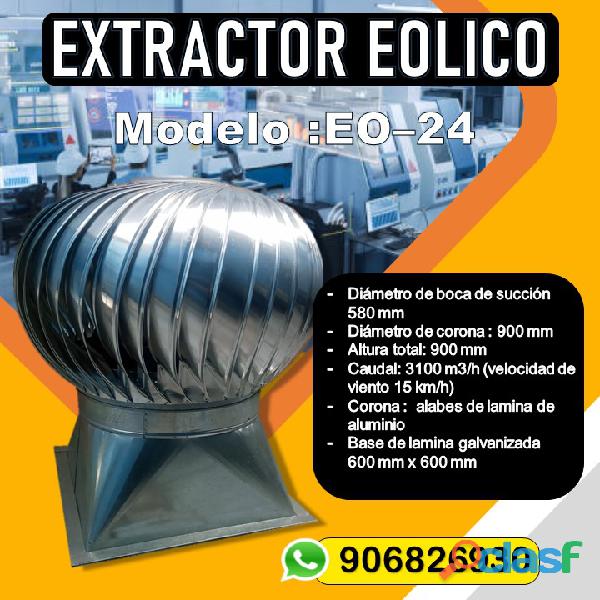 extractor eólico ecológico