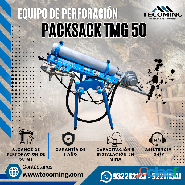 EQUIPOS DE PERFORACIÓN PACKSACK TMG 50/ TECOMING SAC