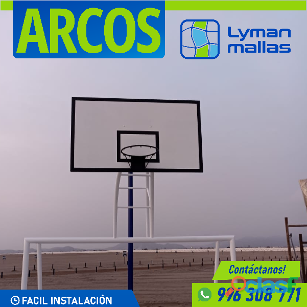 Lyman Mallas fabricacion de estructuras para arco de futbol