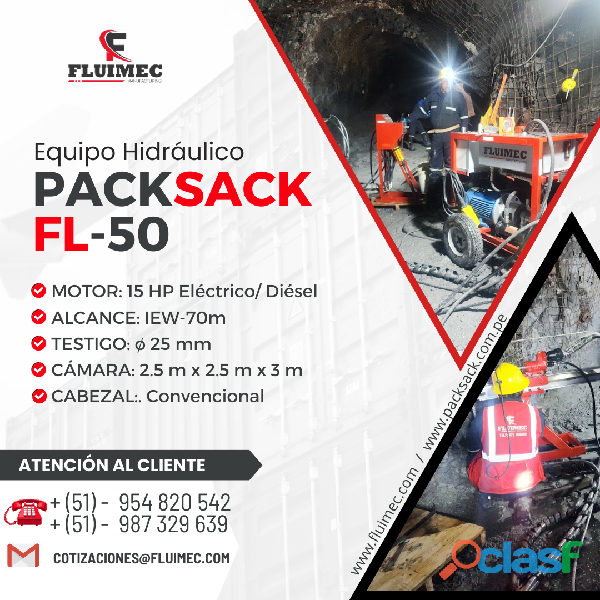 PACKSACK HIDRAULICA FL50 MAQUINA VERSATIL