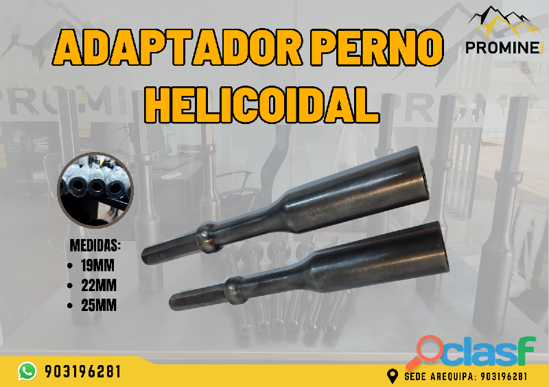 ADAPTADOR PERNO HELICOIDAL/ PRODUCTO PARA SOSTENIMIENTO/