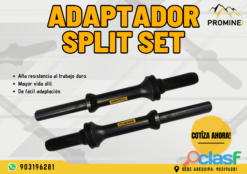 ADAPTADOR SPLIT SET/SOSTENIMIENTO MINERO/PROMINE