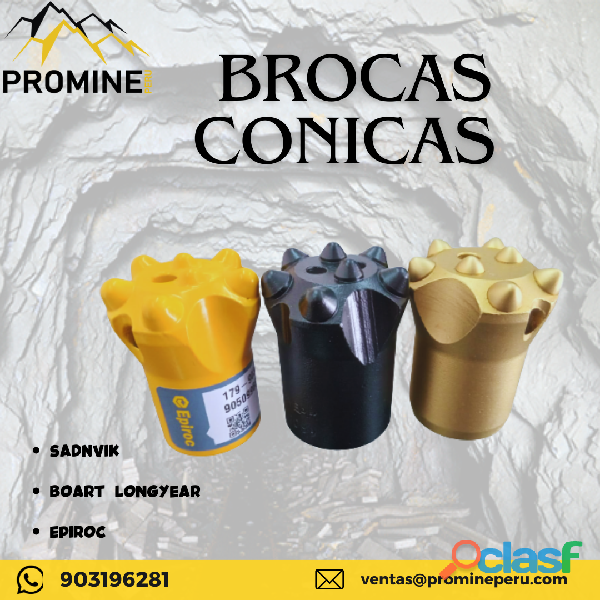 BROCAS CONICAS/ PRODUCTO PARA MINA / PROMINE SAC_AREQUIPA