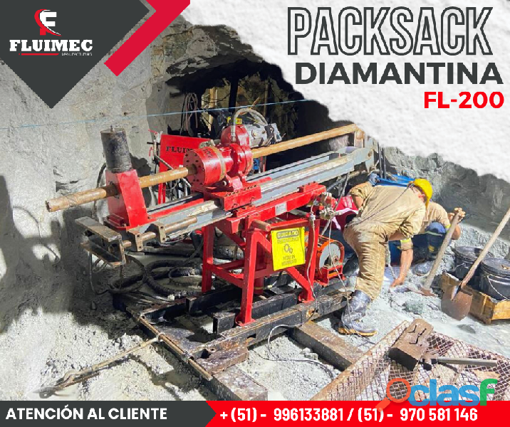 PACKSACK DIAMANTINA FL 200 / PARA INTERIOR MINA SOCAVON