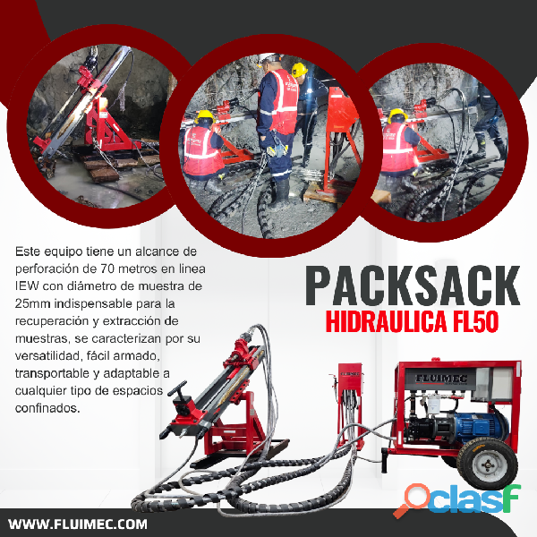 PACKSACK HIDRAULICA FL50 / MAQUINA PARA MINERIA