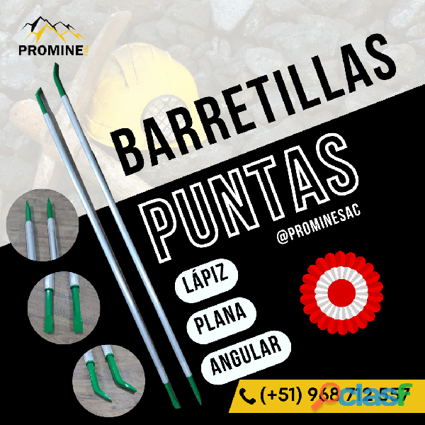 BARRETILLAS PLANAS | ANGULAR | DESQUINCHADORES | MINERÍA |