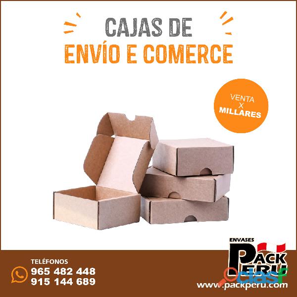 CAJAS DE ENVÍO E COMERCE PARA DIVERSOS PRODUCTOS