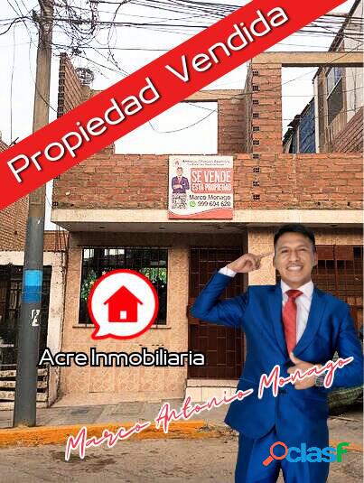 OCASIÓN: VENDO CASA EN VENTANILLA FRENTE A LOSA DEPORTIVA,