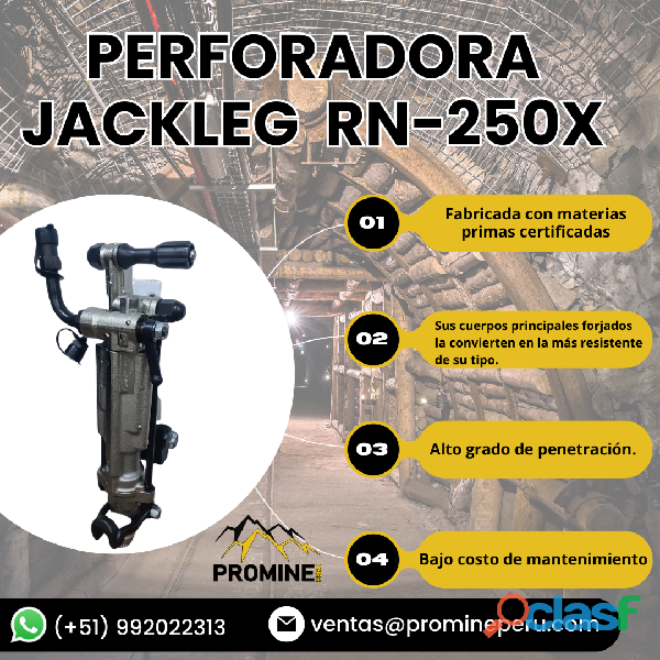 PERFORADORA JACKLEG RN 250X || PROMINE PERU || NEUMATICA