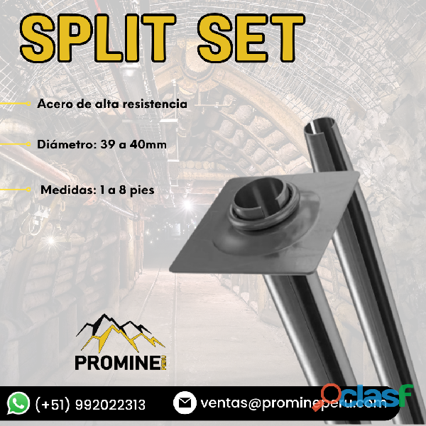 SPLIT SET || PERNO DE FRICCIÓN || PROMINE PERU