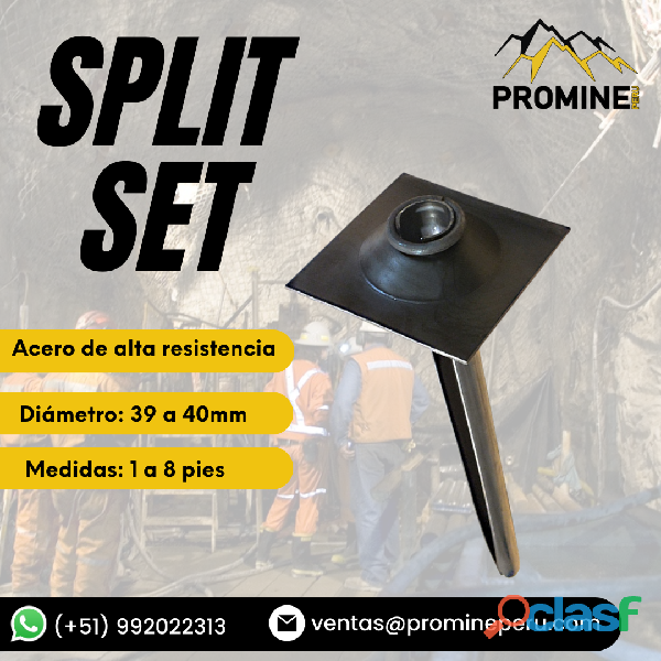 SPLIT SET || PERNOS DE FRICCIÓN || PROMINE PERU