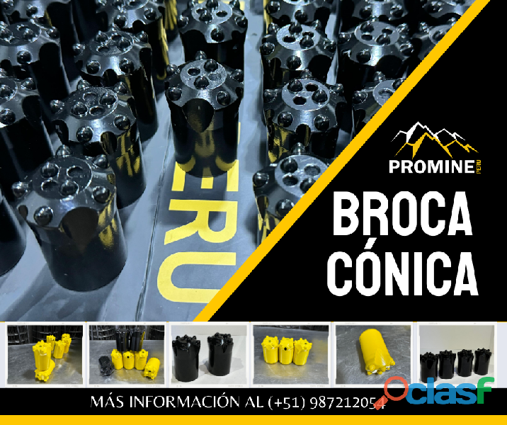 BROCA / CONICA / 34MM / PERFORACION / PROMINE PERU