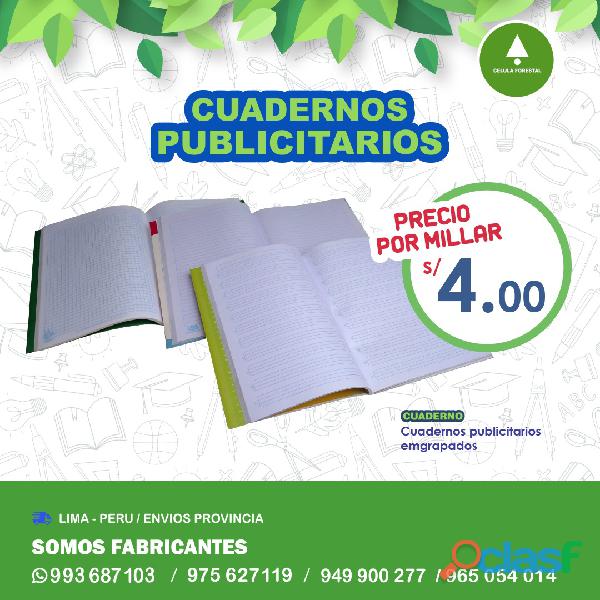 CUADERNOS GRAPADOS CAMPAÑA ESCOLAR