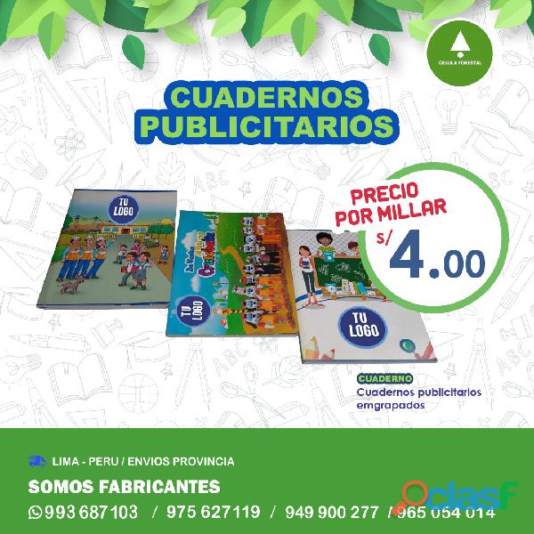 CUADERNOS PERSONALIZADOS PERU