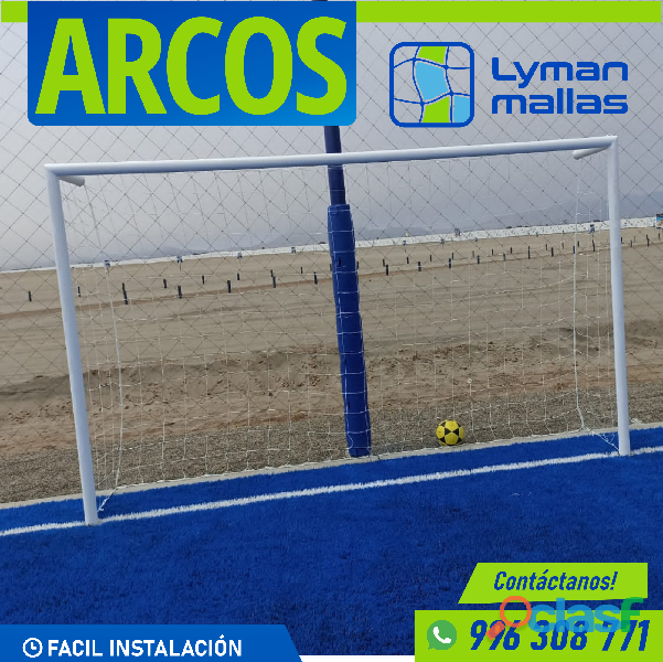 Innova tu cancha con las porterías de Lyman Mallas ??