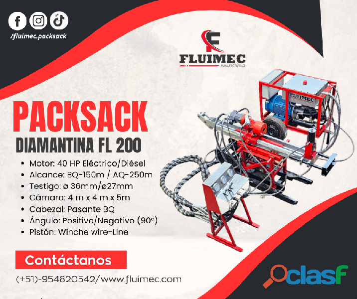 PACKSACK DIAMANTINA FL 200 // eficaz en extracción de