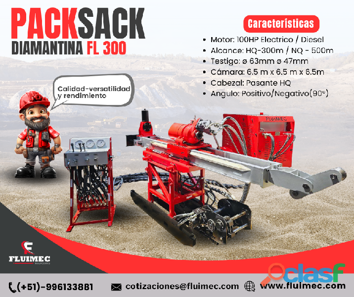 PACKSACK DIAMANTINA FL300 // FACIL DE OPERAR Y TRANSPORTAR