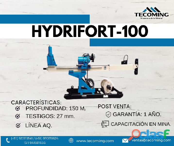 MAQUINA PARA MINERIA – HYDRIFORT 100 DIAMANTINA pasante BQ