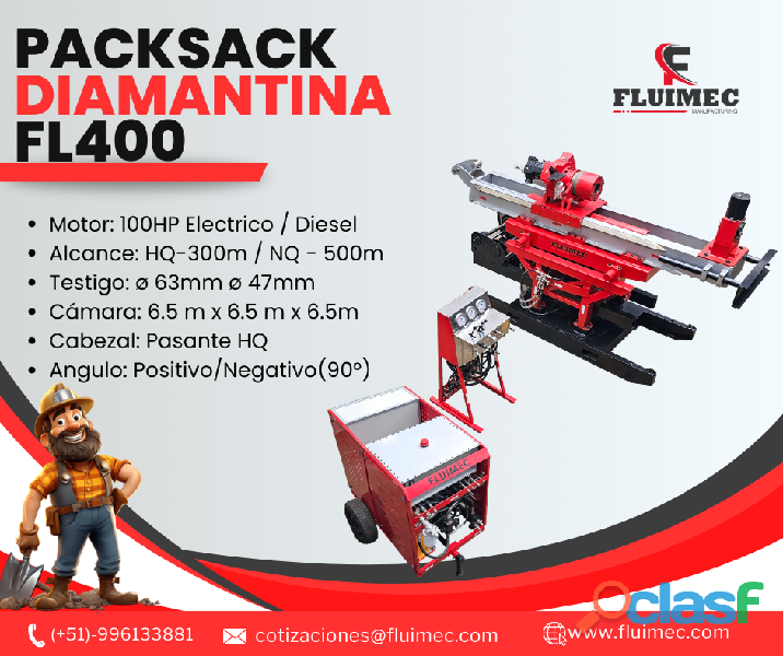 PACKSACK DIAMANTINA FL400 // Equipo Flexible para Mineria