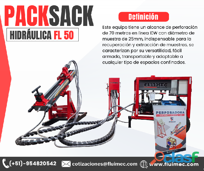 PACKSACK HIDRAULICA FL50 // Calidad para Extracción de